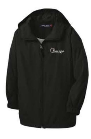 Sport-Tek® Hooded Raglan Jacket - Black