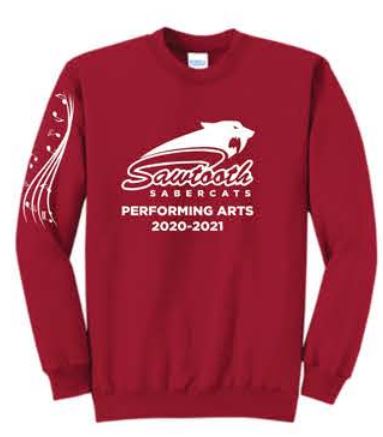 Port & Company® Core Fleece Crewneck Sweatshirt - Red