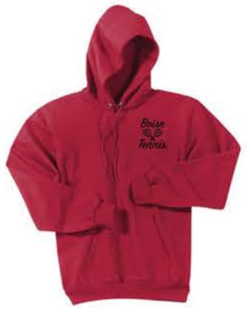 Port & Company® Essential Fleece Pullover Hooded Sweatshirt - Red