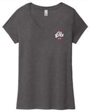 District ® Women’s Perfect Tri ® V-Neck Tee - Heather Charcoal
